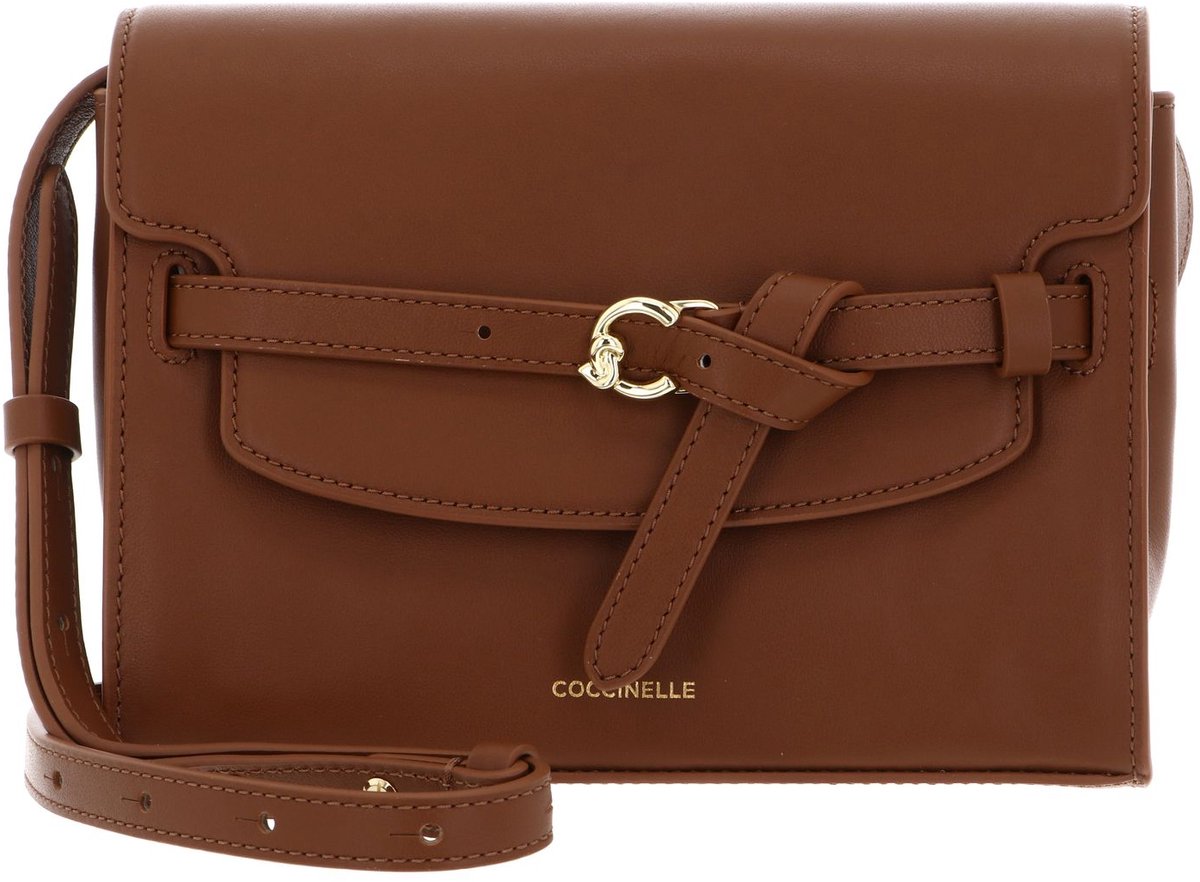 COCCINELLE Leren schoudertas Sabine Handbag Cognac bruine