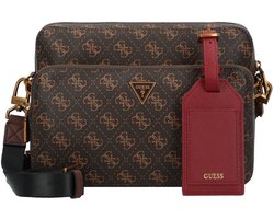 Guess Milano Schoudertas 25 cm - Dames - brown-ochre-burgundy