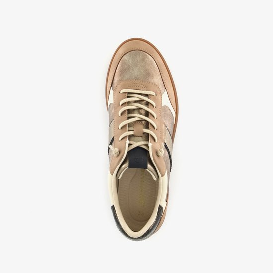 Baskets femme Tamaris beige doré - Pointure 37