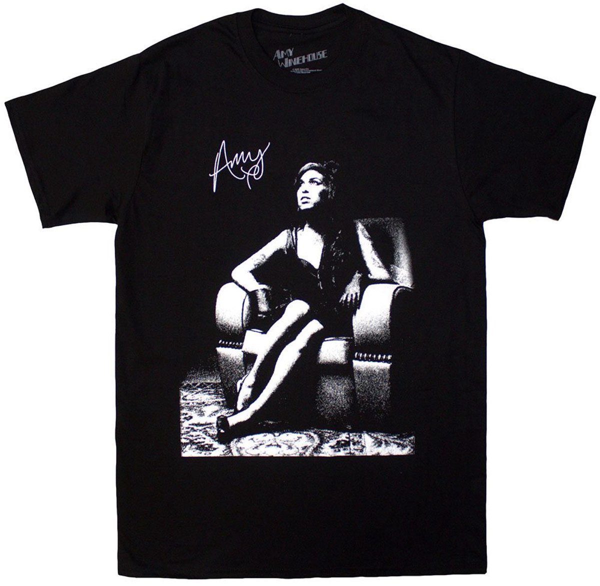 Amy Winehouse - Chair Heren T-shirt - M - Zwart