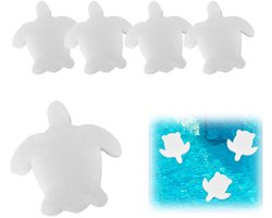 5 stuks olie-absorberende sponzen - Zwembadschuimsponzen - Herbruikbaar - Accessoires voor bubbelbaden - Gebruiksvriendelijk - Geschikt voor zwembaden, bubbelbaden en spa's, Zwembadaccessoires - Wit - 115 mm x 115 mm x 25 mm
