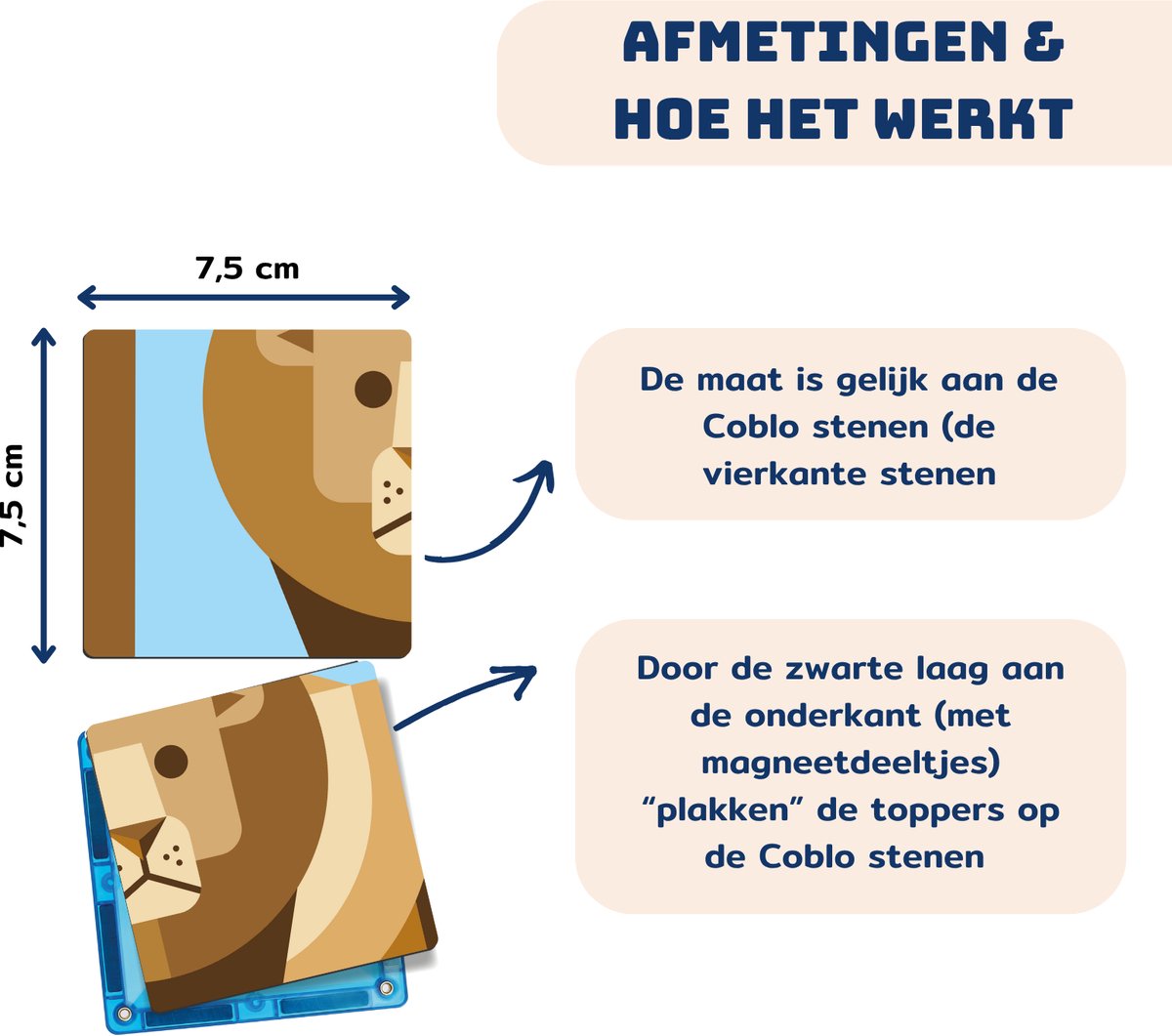 Coblo Magneet Toppers Dieren 60 stuks - Magnetisch speelgoed - Educatief speelgoed - Cadeau kind - Speelgoed 3 jaar t/m 12 jaar — afbeelding 10