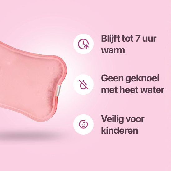 Living Needs Babykruik - Elektrische kruik - Kruik - Roze. — afbeelding 2