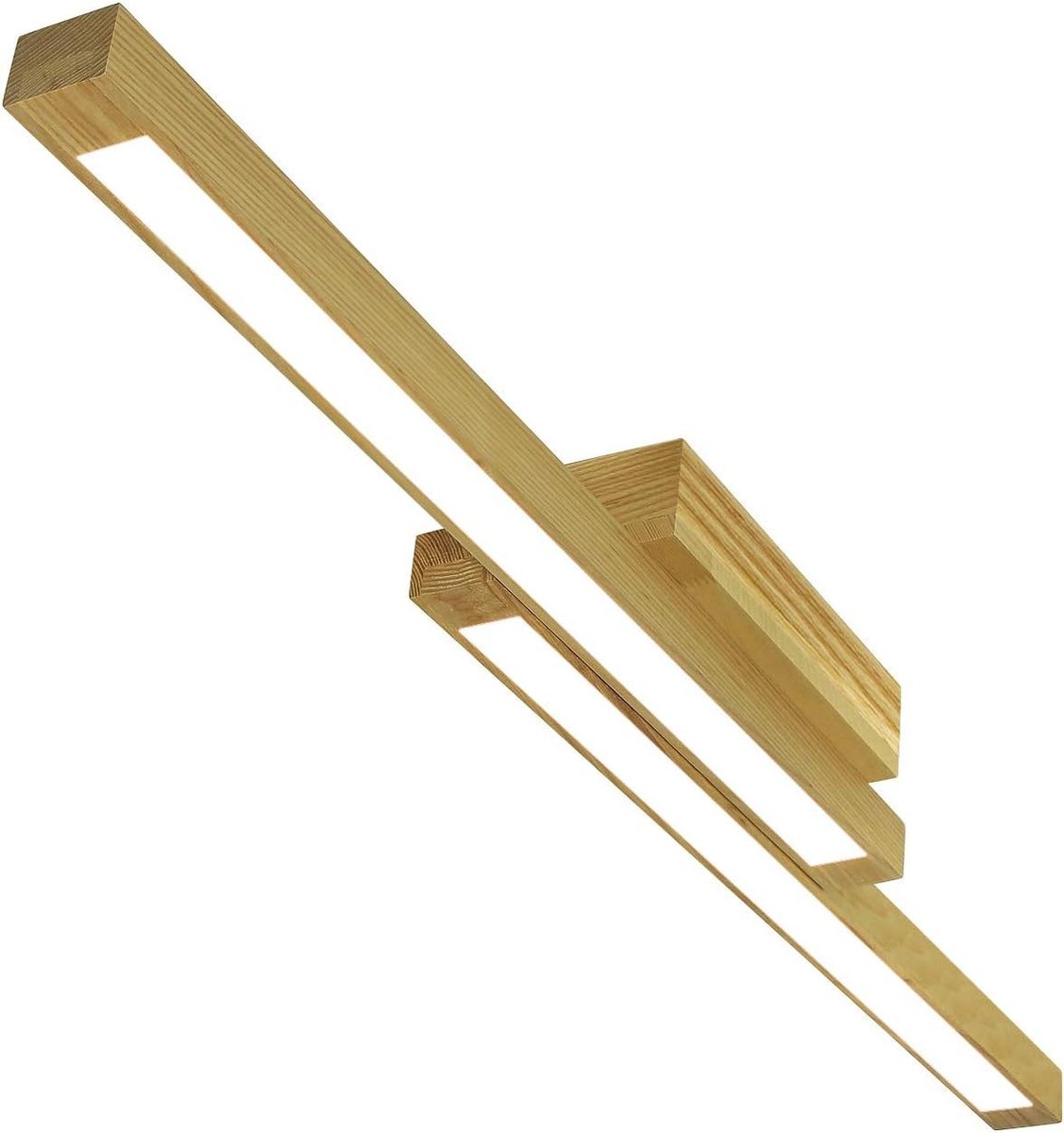 NETTLIFE Plafondlamp LED - Hout - 90cm - 3000 Warm wit Licht - Moderne Slaapkamerverlichting - voor Keuken | Woonkamer | Hotel - 24W
