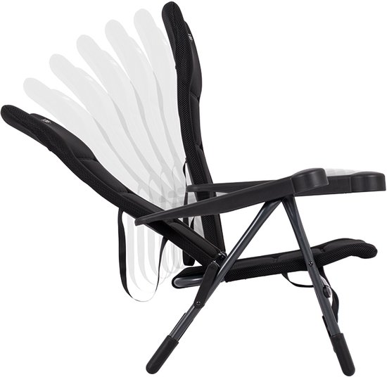 Crespo - Strandstoel - AP/205 - Air-Deluxe - Zwart - Model 2025 van Merkloos — afbeelding 2