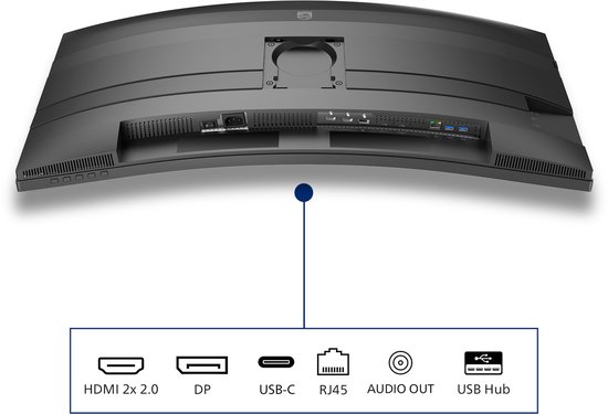 Philips 5000 series 34B2U5600C/00 écran d'ordinateur 86,4 cm (34") 3440 x 1440 pixels Dual QHD LCD Grijs