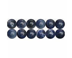 SKYBEADS Natuurlijke Sodaliet Natuursteen Ronde 6mm Edelsteenkralen om te Rijgen 38cm Streng Ca. 60 Stuks