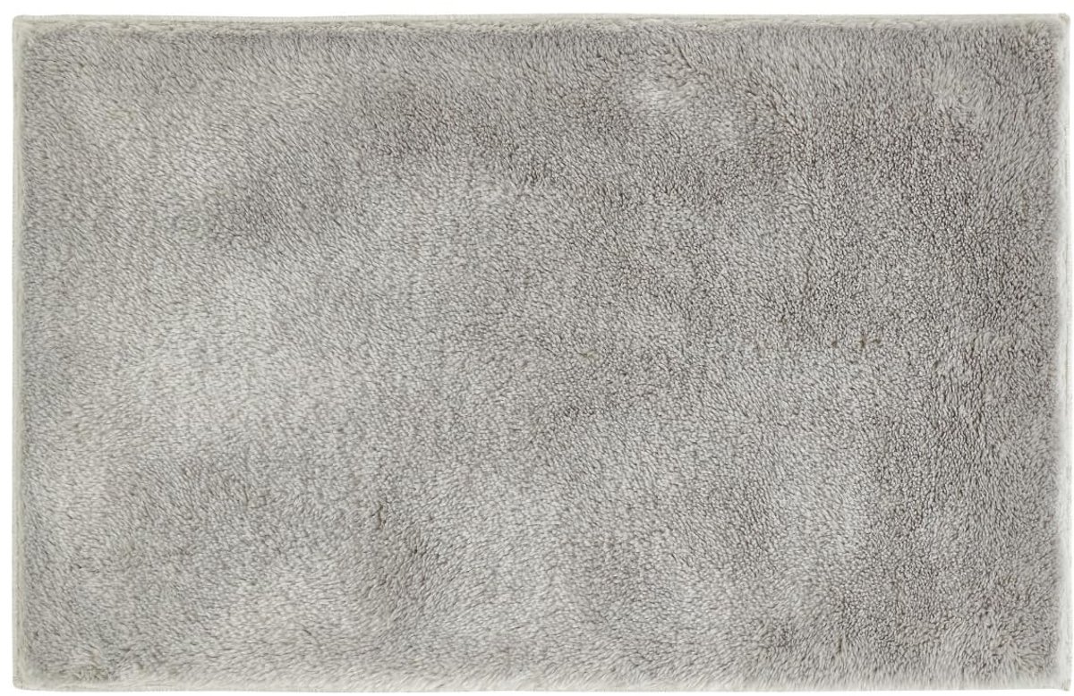 andiamo badmat antislip Florida - badmat zacht en pluizig - badmat antislip wasbare douchemat badmat voor badkamer 50 x 80 cm grijs