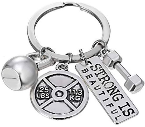 4 Stk Kettlebell Schlüsselanhänger Schlüsselbund set