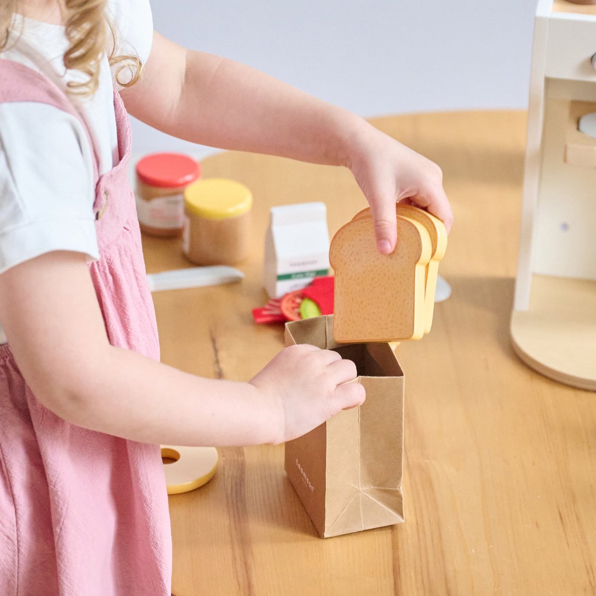 Teamson Kids Houten Speelkeuken Ontbijt Accessoires - Rollenspel Speelgoed - Wit — afbeelding 8
