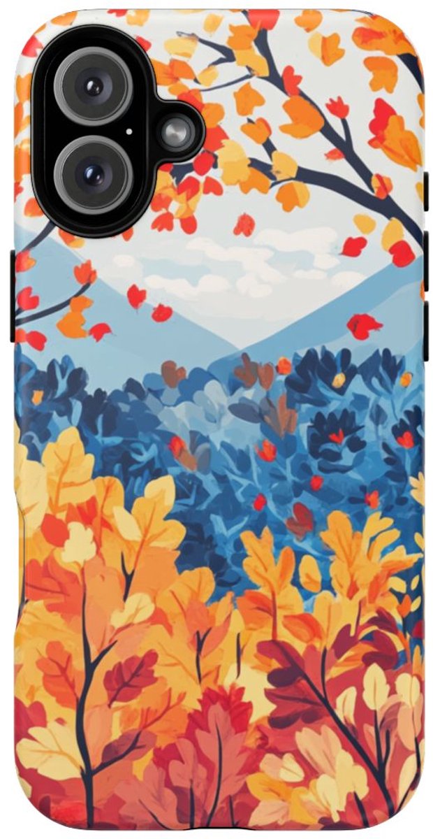 Kleurrijke Herfstbomen en Bladertooi – Telefoonhoesje Geschikt voor iPhone 16 Plus