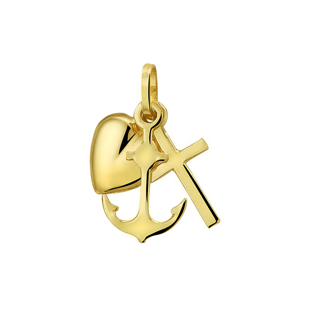 Sparkle14 hanger geloof, hoop en liefde - Goud