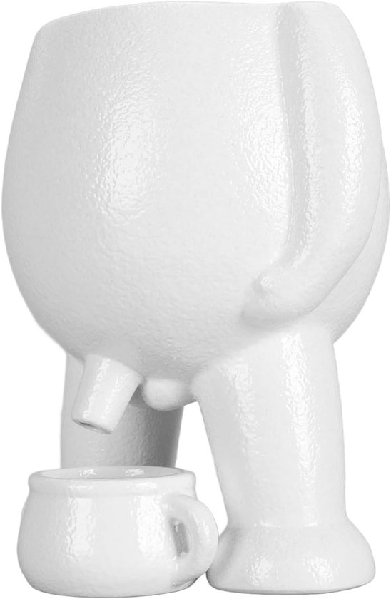 Sonew Innovatieve Keramische Bloempot met Leuke Kleine Man