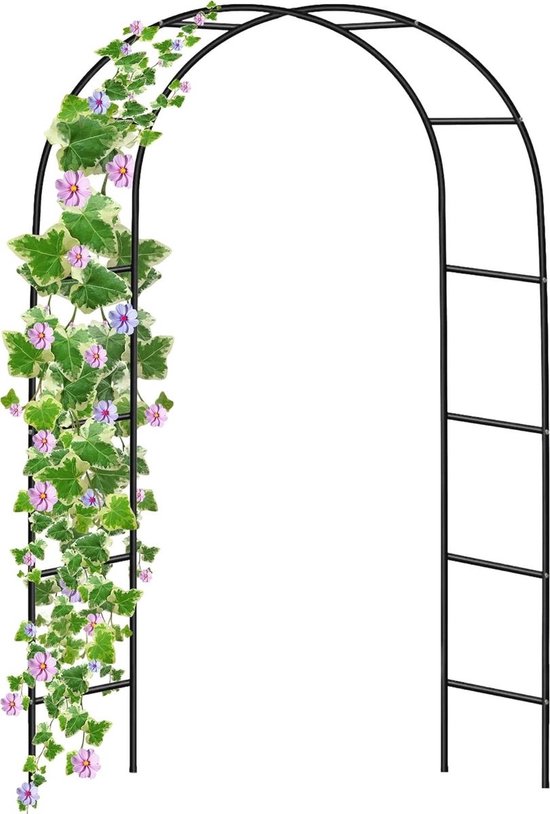 Stevige metalen tuinboog voor klimplanten in breedte verstelbaar 140 x