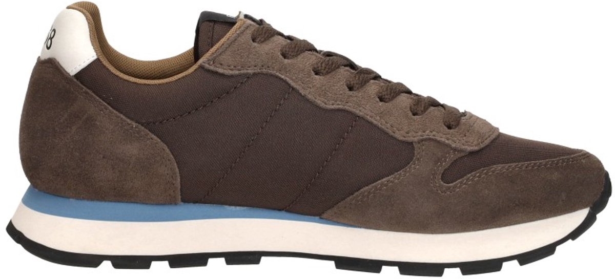 SUN68 Tom Solid Sneakers Laag - Donkerbruin - Maat 42