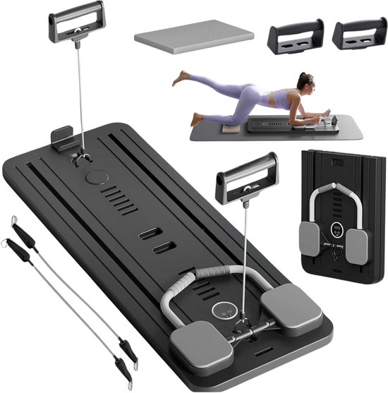 Planche Pilates Pliable – Rebond Automatique, écran Intelligent, Capacité 400 Lbs, Pour Maison