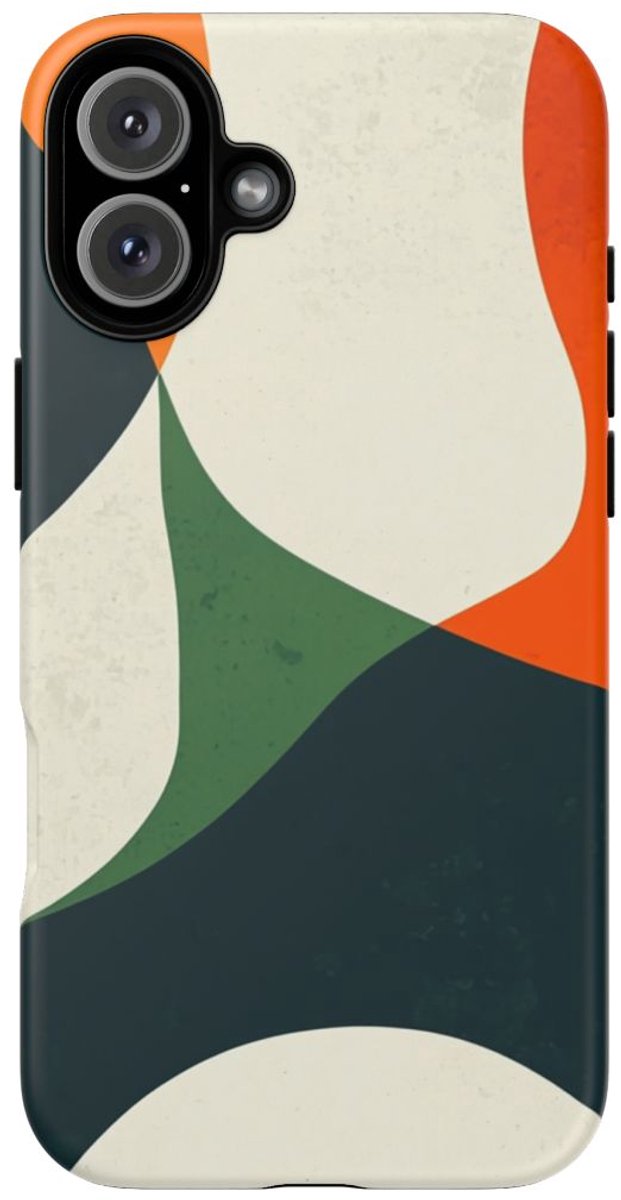 Abstracte Organische Vormen – Telefoonhoesje Geschikt voor iPhone 16 Plus