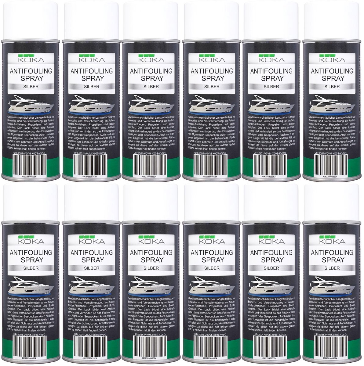 12x Antifouling Spray Zilver
