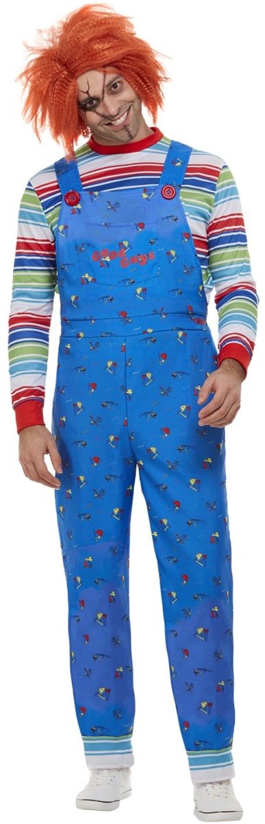 Smiffys Kostuum -L- Chucky Blauw