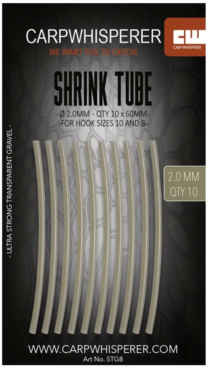 Carp Whisperer - Shrink Tube - Haak maat: 4 - 10 stuks - Silt van Merkloos — afbeelding 5