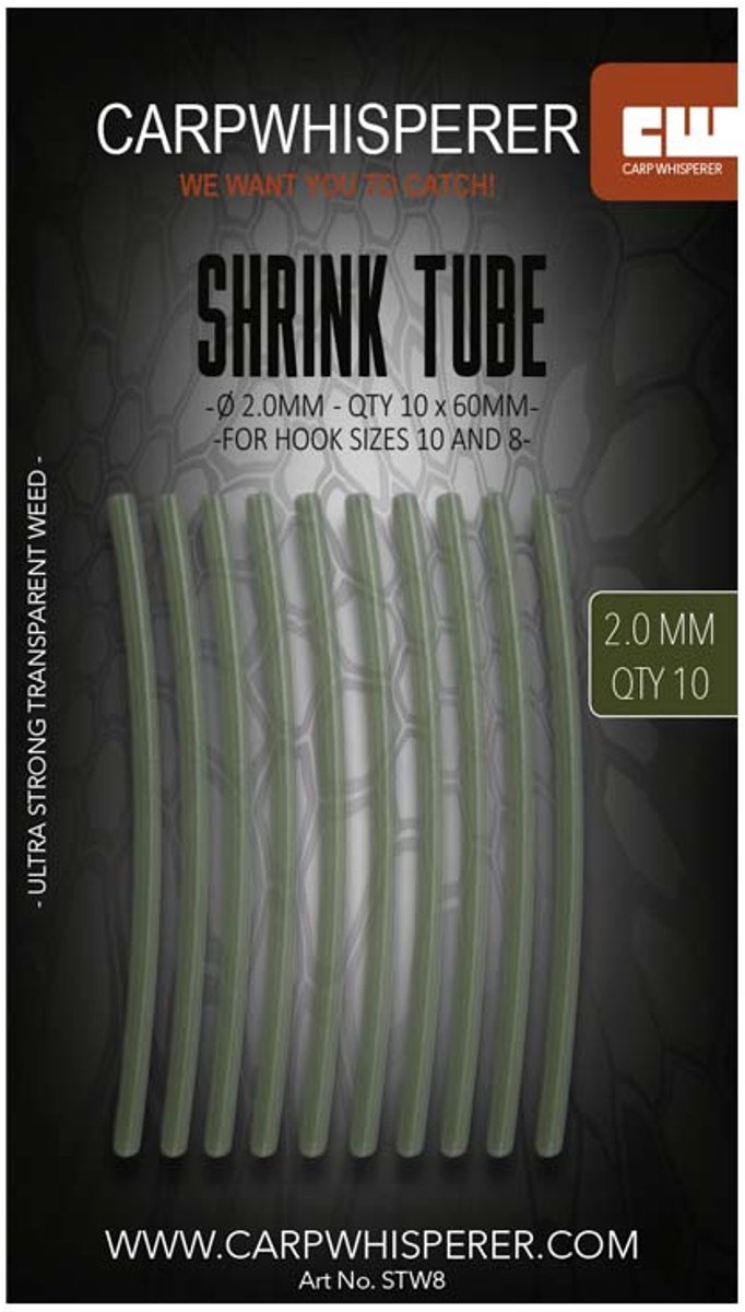 Carp Whisperer - Shrink Tube - Haak maat: 6 - 10 stuks - Weed van Merkloos — afbeelding 5