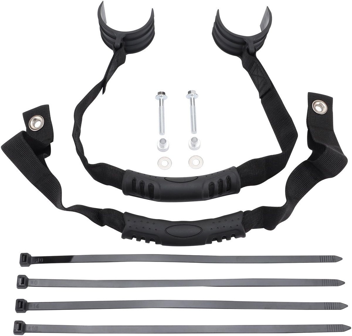 Motorfiets Reddingstrekband - Universeel Verstelbaar Achter/Voor - Voor Off-Road Dirt Bikes - Zwart