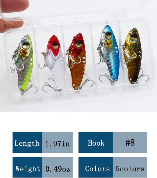 Vislokset Vislepels Kikkerlokmiddelen Zacht Hard Metalen Lokaas Crank Popper Minnow Potlood Jig Haak voor Forel Baars Zalm met Tackle Box van Merkloos — afbeelding 4