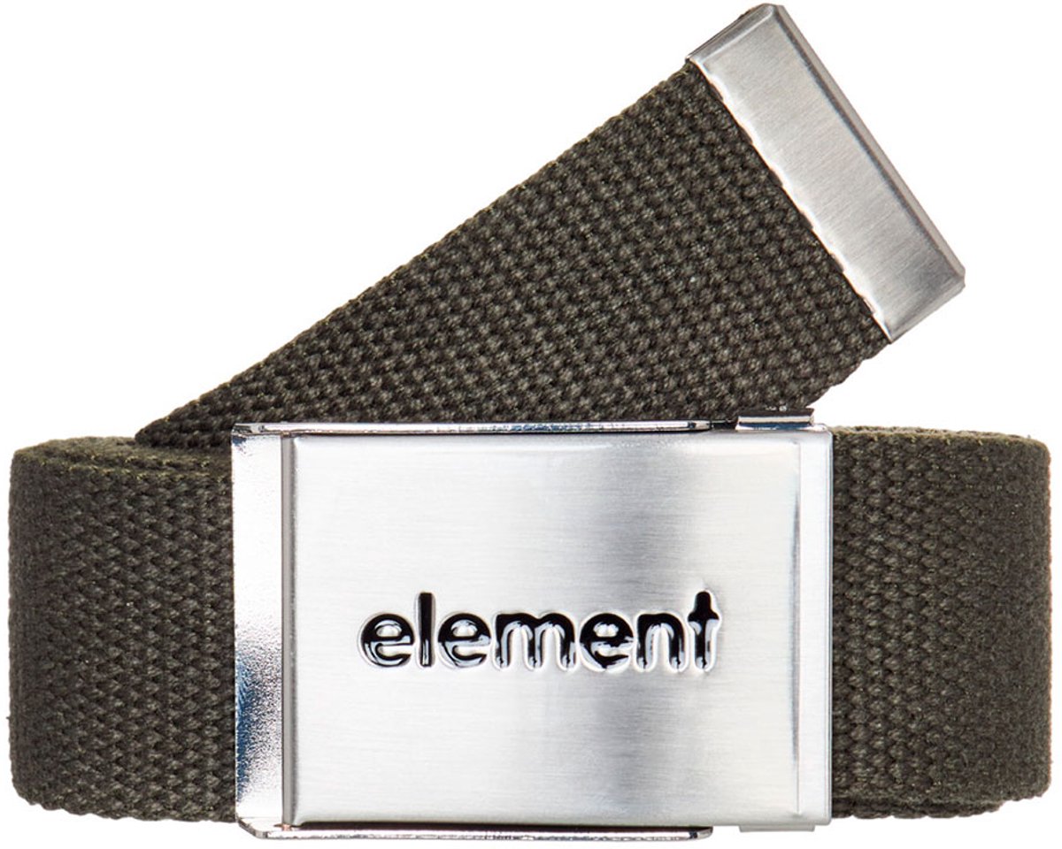 Element Lowcase Webbing Riem Groen Man