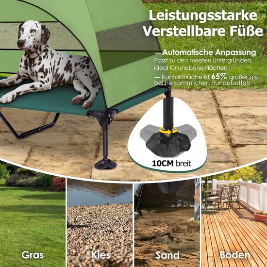 K&H Pet Products Verhoogd Hondenbed Voor Buiten, Koelbed Met Wasbaar Ademend Gaas Middelgrote Honden Draagbaar Platform Huisdierbed Zwaar Metalen Frame Hangmatbed Medium 2245994292