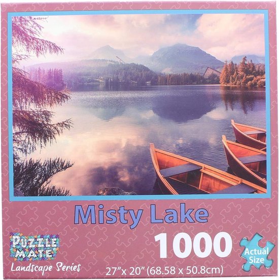 Puzzle Mate – Misty Lake – Legpuzzel 1000 stukjes - 68,6 × 50,8 cm - 14+