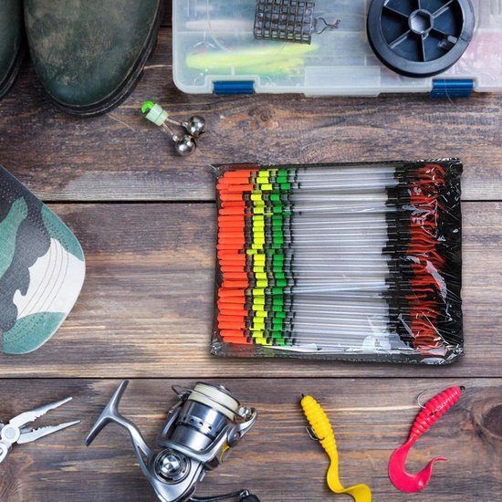 Visdobbers en Dobbers - 80 stks/set Verdikte Verticale Heldere Kleur Visdobbers en Bobbers,Hengeluitrusting voor professioneel visgerei van Merkloos — afbeelding 4