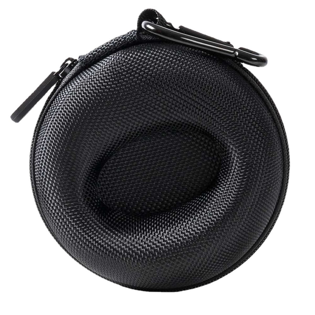 Reishorlogebox - Draagbare horlogebox - Enkele horlogeband - Horlogebox met rits - Zwart - 9,5 * 5,6 * 3,5 cm