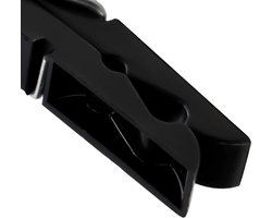 KADAX wasknijpers, 20 x knijpers van robuuste kunststof, kleurrijke sokkenklemmen, windbestendige klemmen voor binnen en buiten (zwart V2)