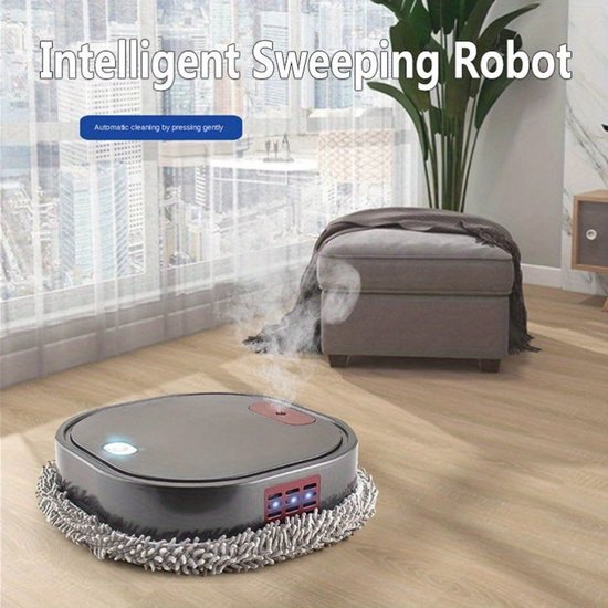 Dweilrobot – Schoonmaakrobot – Moprobot – Vloerreiniger – Robotdweilmachine – Smal 6 cm Ontwerp – Sprayfunctie Met Watertank