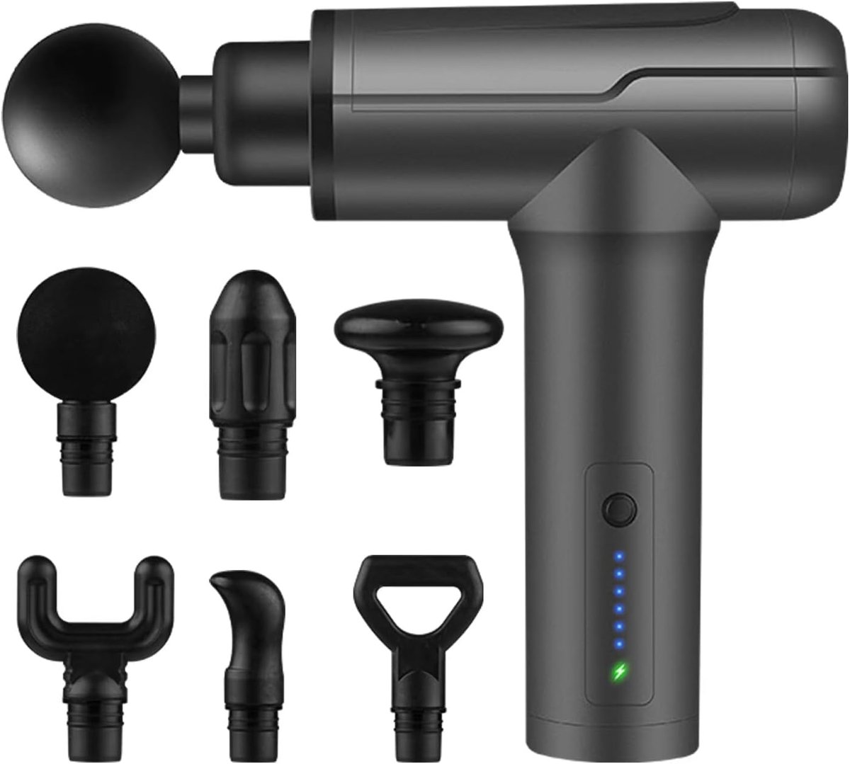 Diepe Percussiemassage Gun met 6 Koppelingen voor Rug en Nek - Diepe - €49,09