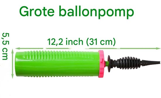 EXCITAT Luchtpomp - Ballonpomp - Handmatig - Antislip ontwerp - Duurzaam - Groen van Merkloos — afbeelding 3
