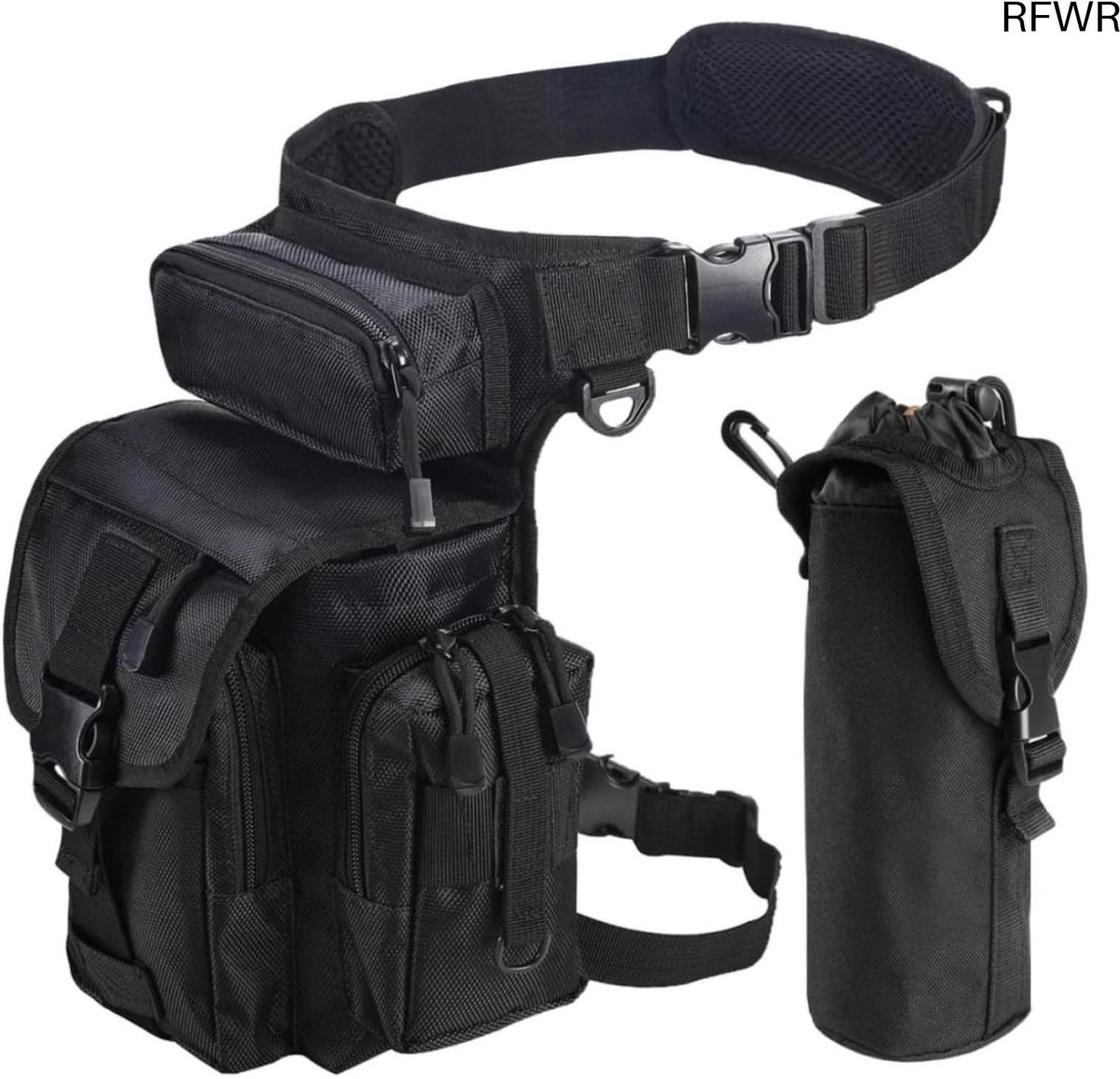 RFWR® Tactical Drop Leg Heuptas Multifunctioneel Waterdicht voor Outdoor Activiteiten N/a