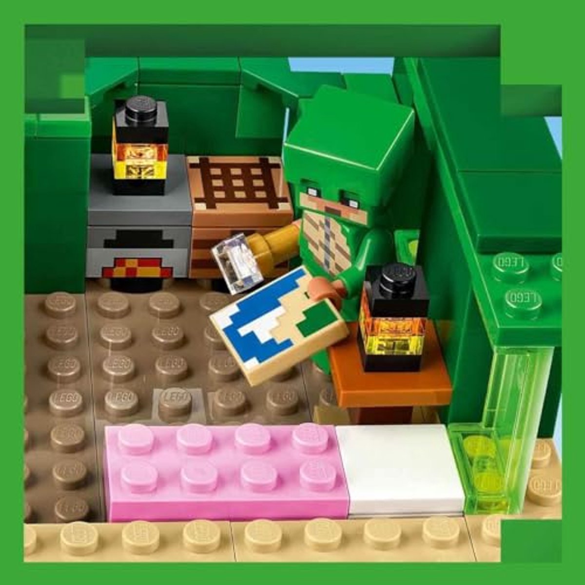LEGO Minecraft Het schildpadstrandhuis Dieren Speelgoed voor Kinderen vanaf 8 jaar 21254 — afbeelding 8