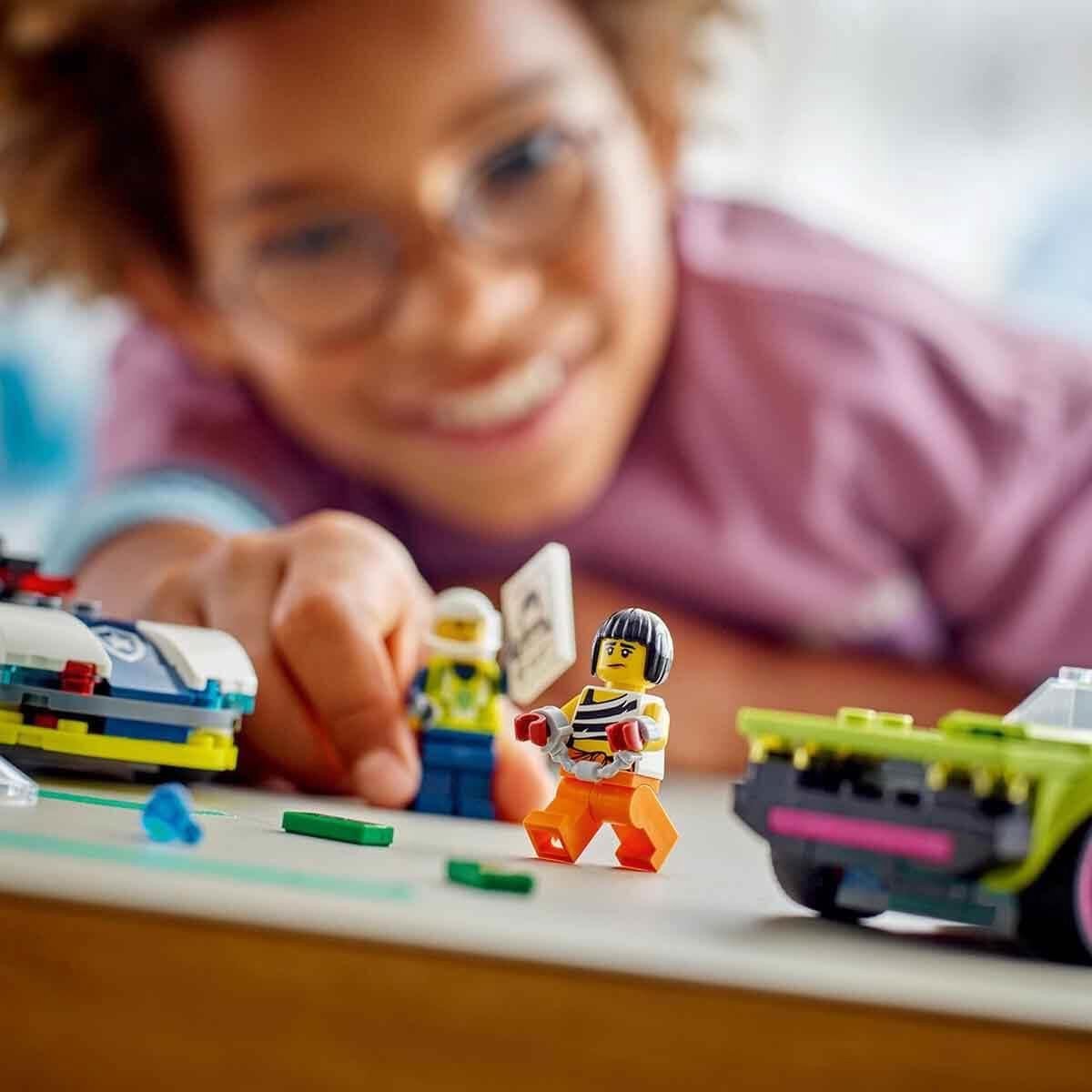 LEGO 60415 City Politiewagen en snelle autoachtervolging Politie Auto Speelgoed Set — afbeelding 14