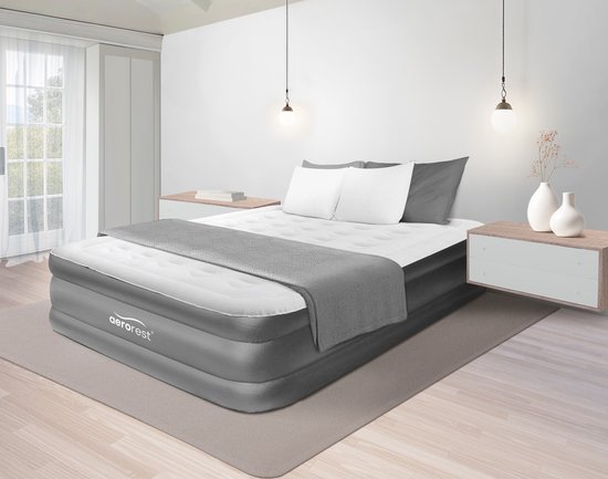 AeroRest Supreme Plush XL luchtbed 2-persoons - Extra lang luchtbed - 210 cm lengte - Met ingebouwde elektrische pomp van Merkloos — afbeelding 5