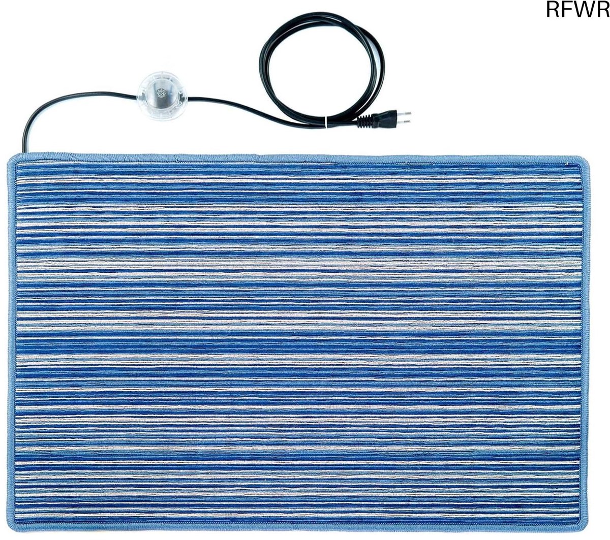 RFWR® Verwarmbaar Chenille Tapijt 50x75cm voor Vloerverwarming