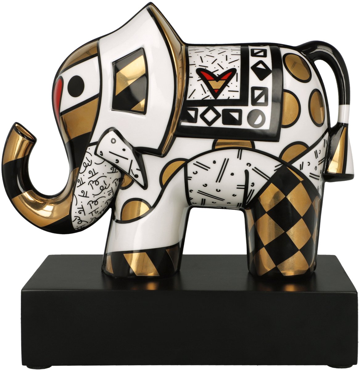 Goebel - Romero Britto | Decoratief beeld Golden Great India 2 | Porselein - 22cm - 2025