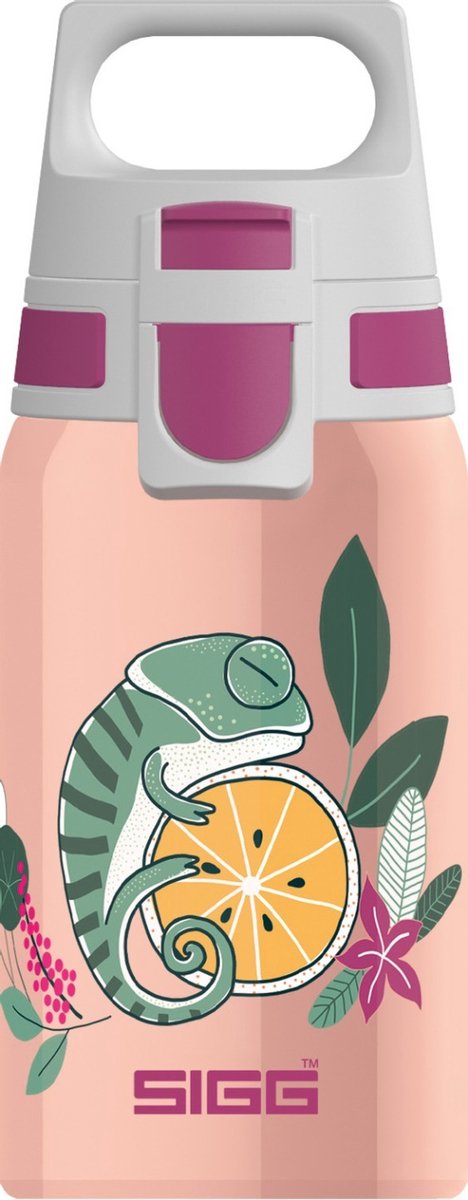 SIGG | Shield One Flora 0.5L pink | Drinfles Kinderen