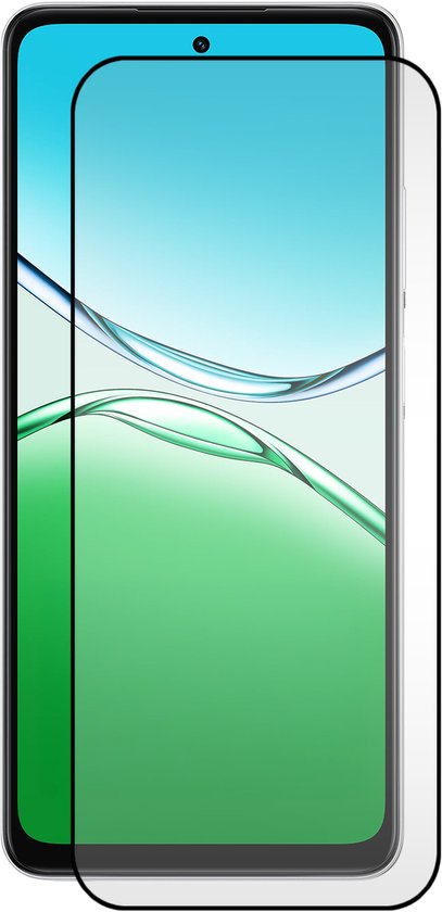 Moby Defend screenprotector met zwarte rand, passend op een smartphone.