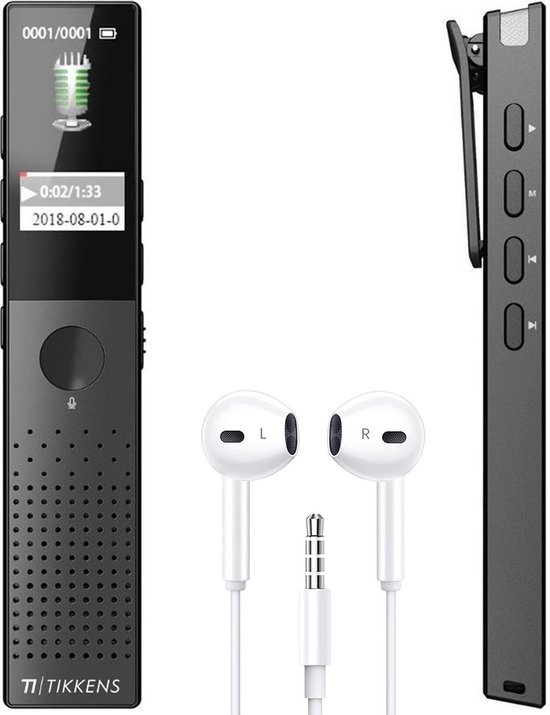 TIKKENS® Digitale Voice Recorder