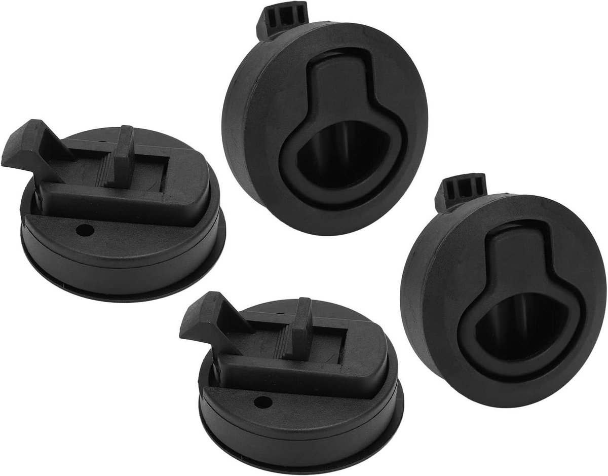 Allecto Plus - Flush Pull Slam Latch met UV-bescherming en Anticorrosie - Ideaal voor boten, jachten en RV-aanhangers