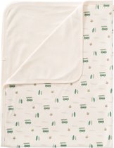 Fresk Couverture d’emmaillotage – Cape de bain pour bébé - Couverture d’emmaillotage pour bébé - Serviette absorbante - Coton biologique - Écru - Surf Boy