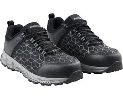 Herenschoenen met Stalen Neus, Amerikaanse Maat 8,5 Breed, Gevoerde Sportveiligheidsschoenen voor Heren, Duurzame Veiligheidssneakers