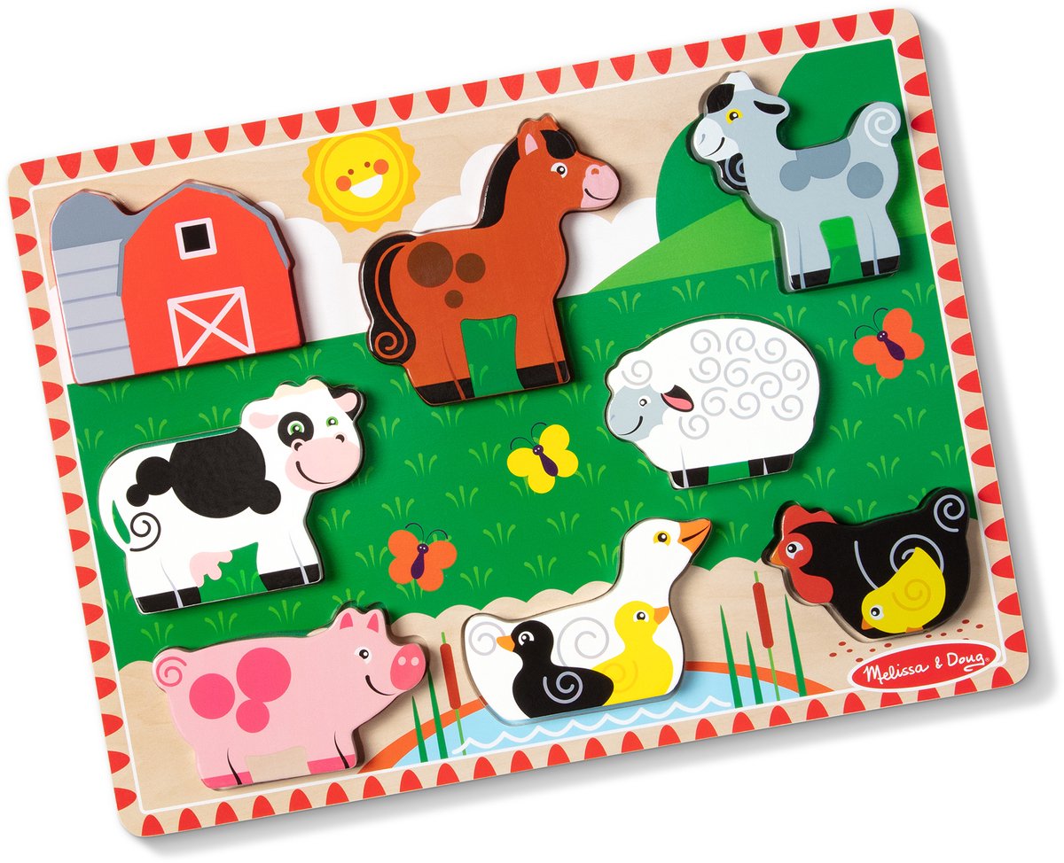 Melissa & Doug – Houten puzzel – Boerderij