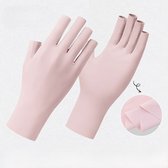 Lot De 4 Paires Mitaines UV Anti-Soleil Femme Demi-Doigts - Gants Protection Solaire Pour Conduite Et Sports D'Été